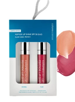 Sunforgettable® Total Protection® DUO PEPTIDE LIP SHINE SPF30 KIT DE 2 PIEZAS SAVANNA Y PLUMP
